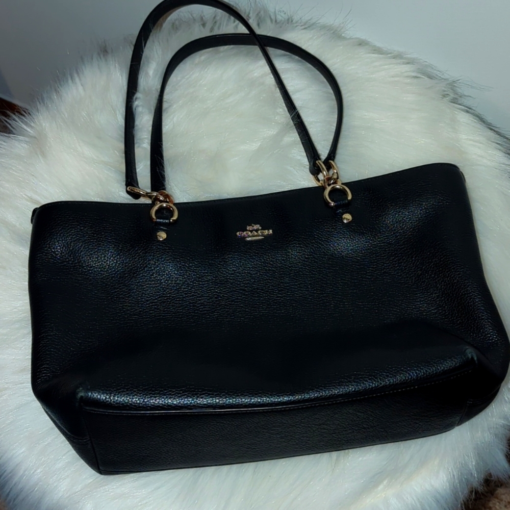 Coach, Black Leather Satchel